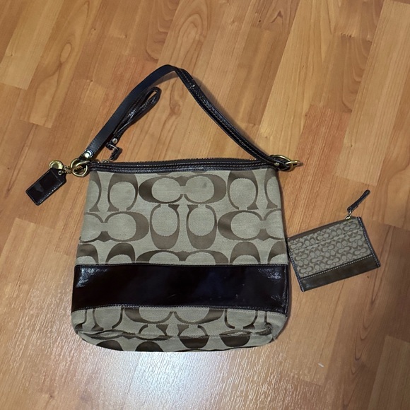 Coach Handbags - Coach Monogram Shoulder Bag 
Bonus Coach Wallet